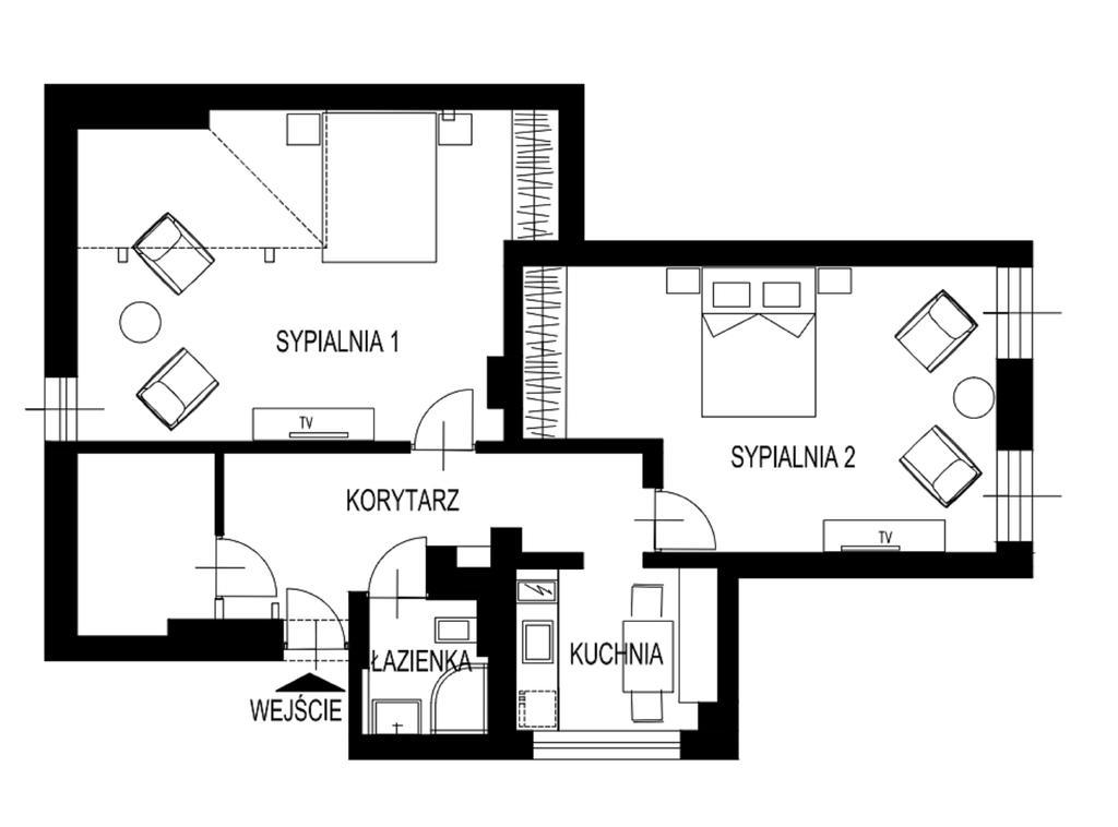 Appartamento DK Apartament Stare Miasto Olsztyn  Esterno foto